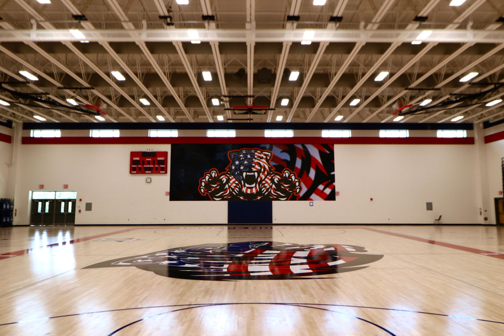 Independence High School gym mural